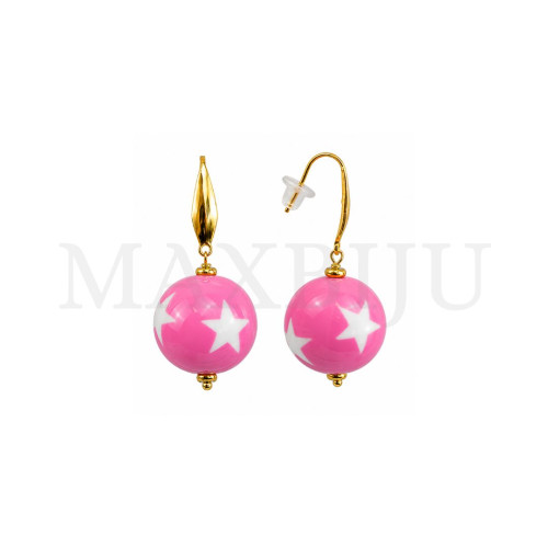 Stainless Steel and Resin Earring