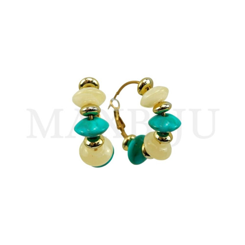 Stainless Steel and Resin Earring