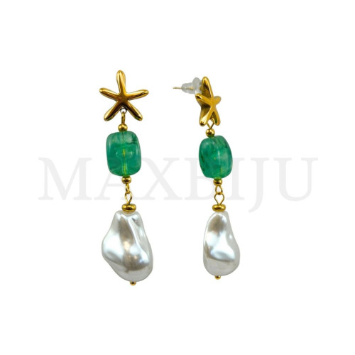 Stainless Steel and Resin Earring