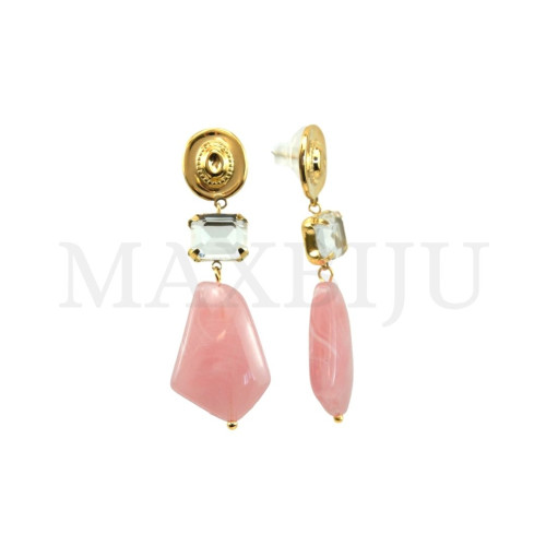 Stainless Steel and Resin Earring