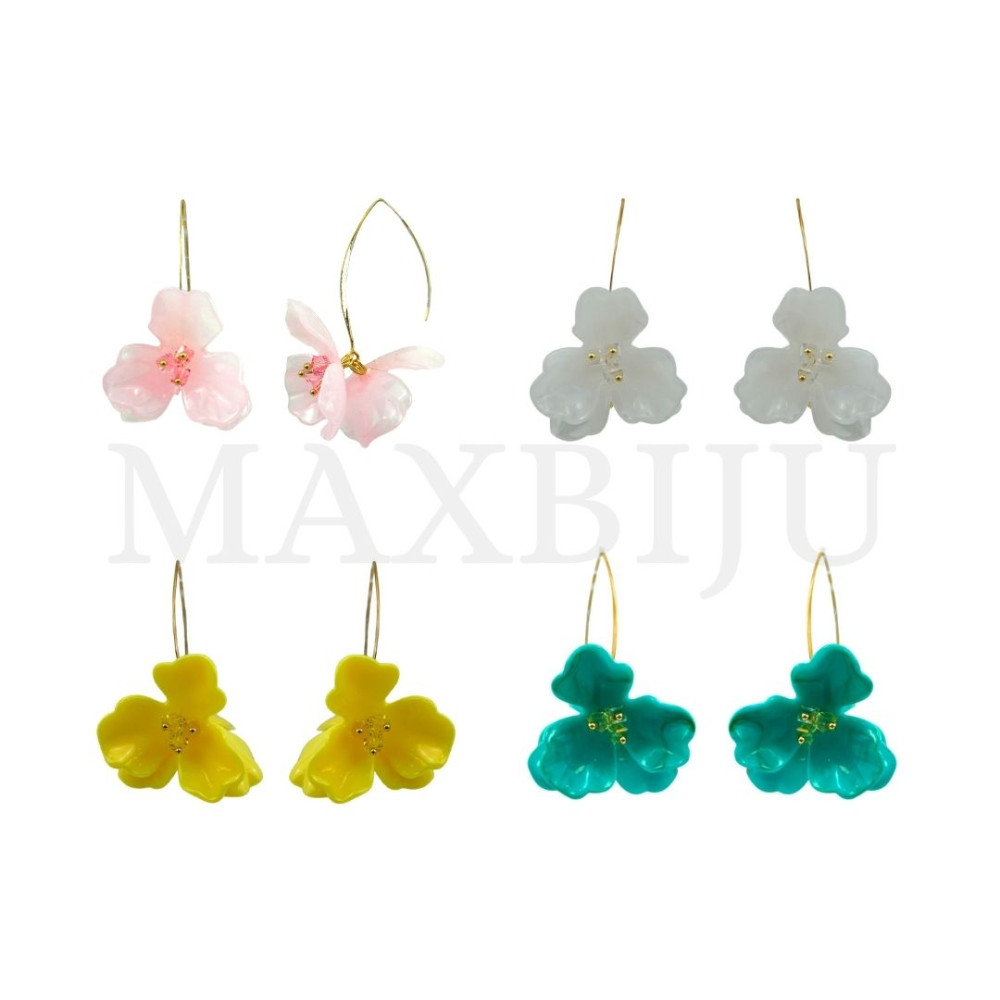 Stainless Steel and Resin Earring