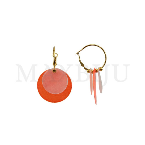 Stainless Steel and Resin Earring