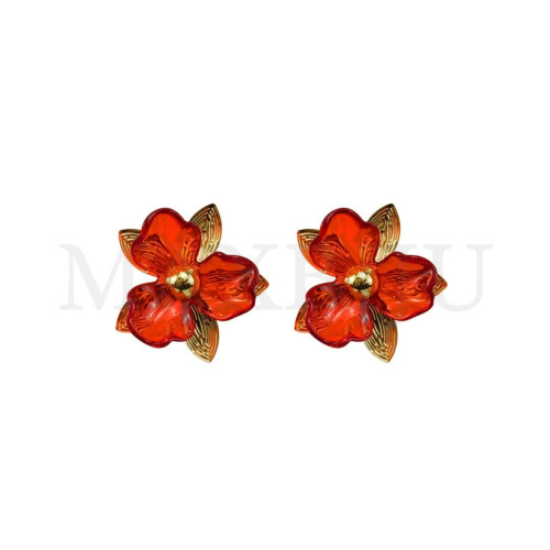 Stainless Steel and Resin Earring