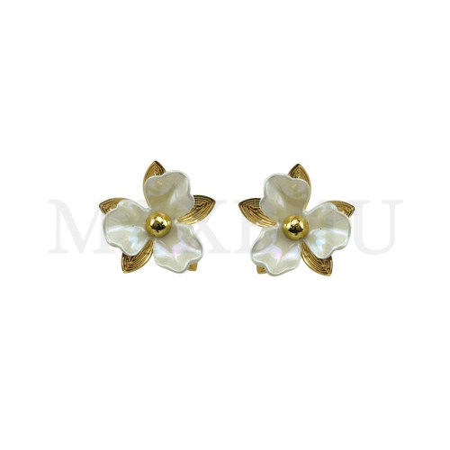 Stainless Steel and Resin Earring