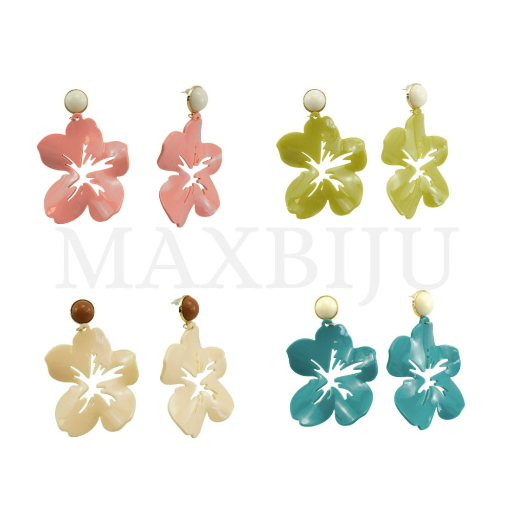 Stainless Steel and Resin Earring