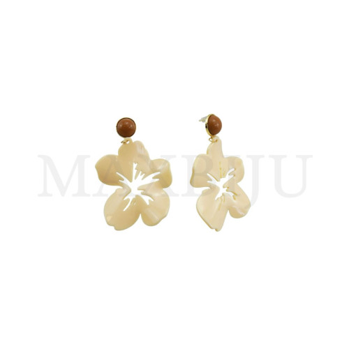 Stainless Steel and Resin Earring