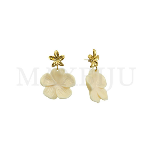 Stainless Steel and Resin Earring