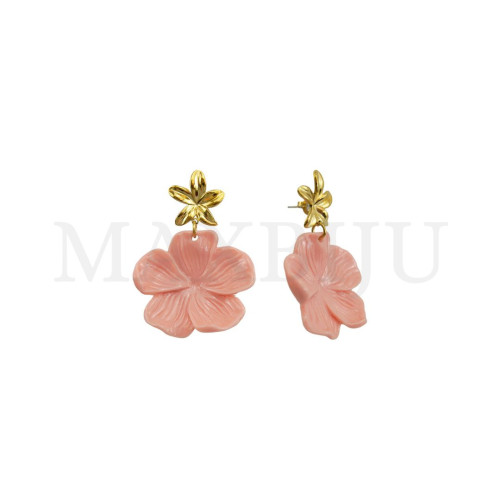 Stainless Steel and Resin Earring