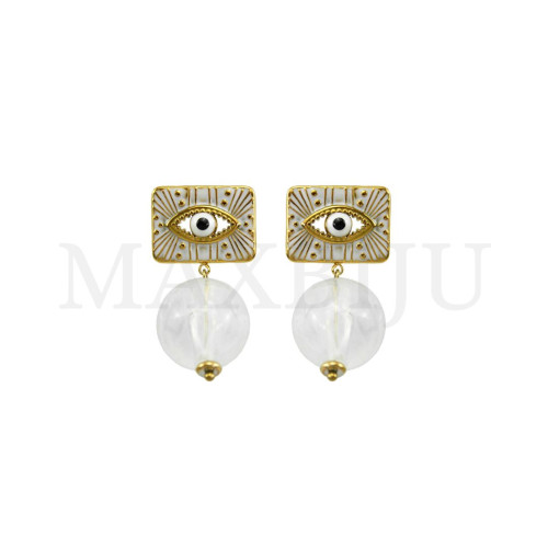 Stainless Steel and Resin Earring