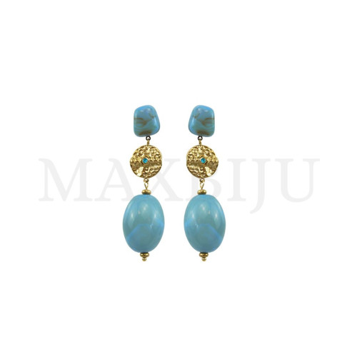 Stainless Steel and Resin Earring