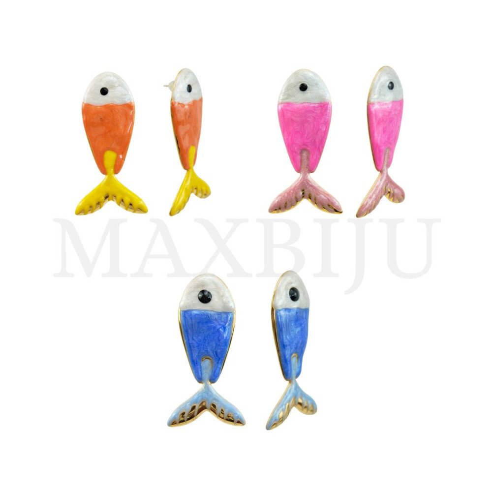 Stainless Steel Earring – Fish.