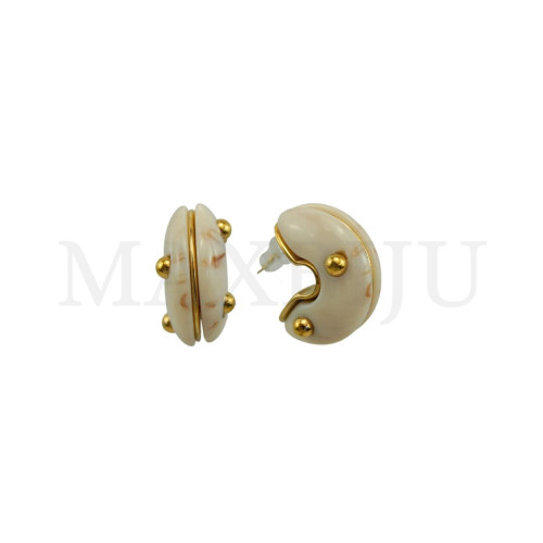 Stainless Steel and Resin Earring