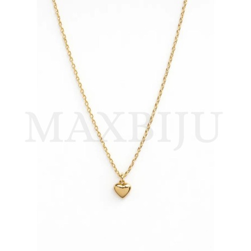 Stainless Steel Heart Necklace - 40cm.