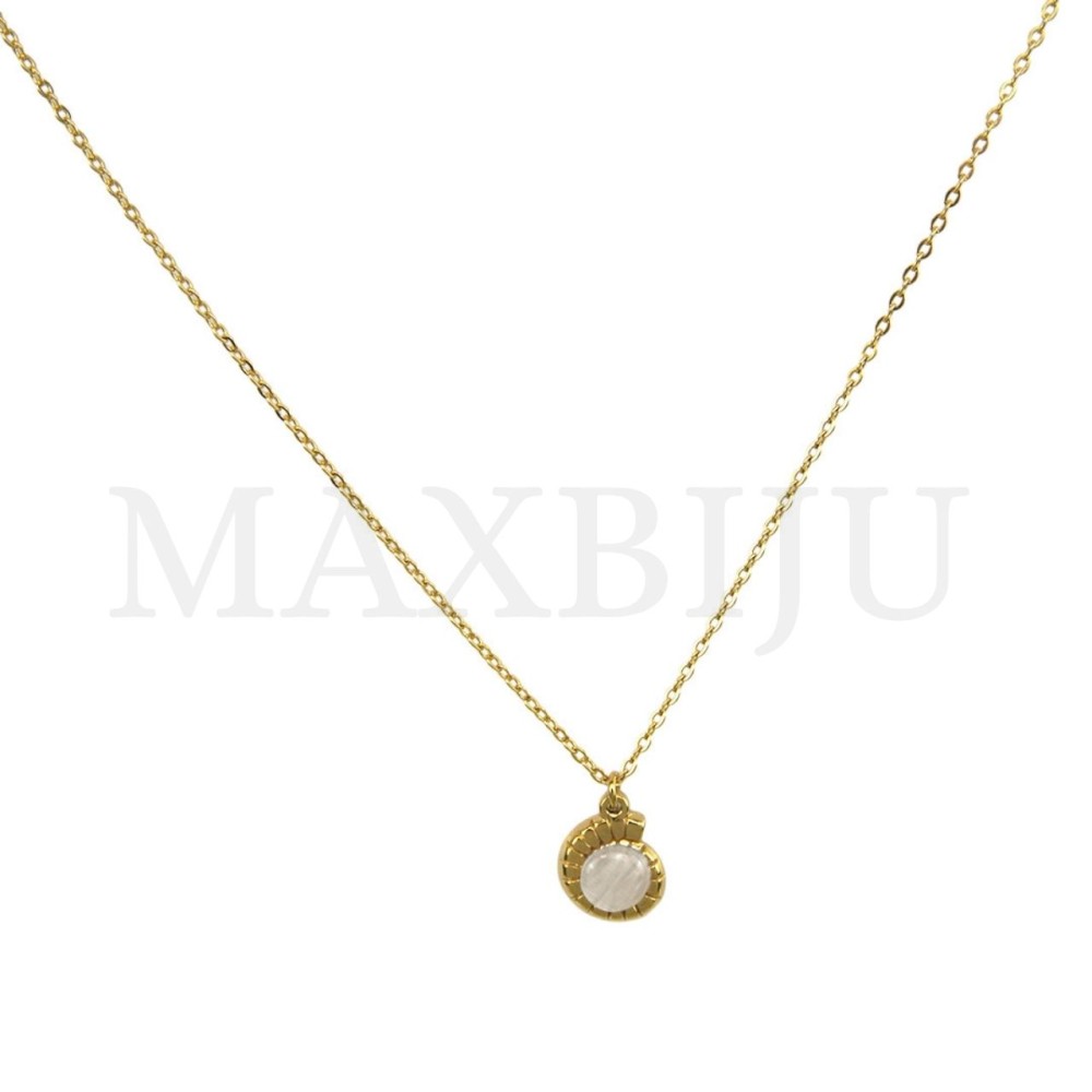 Stainless Steel Shell Necklace - 40cm.