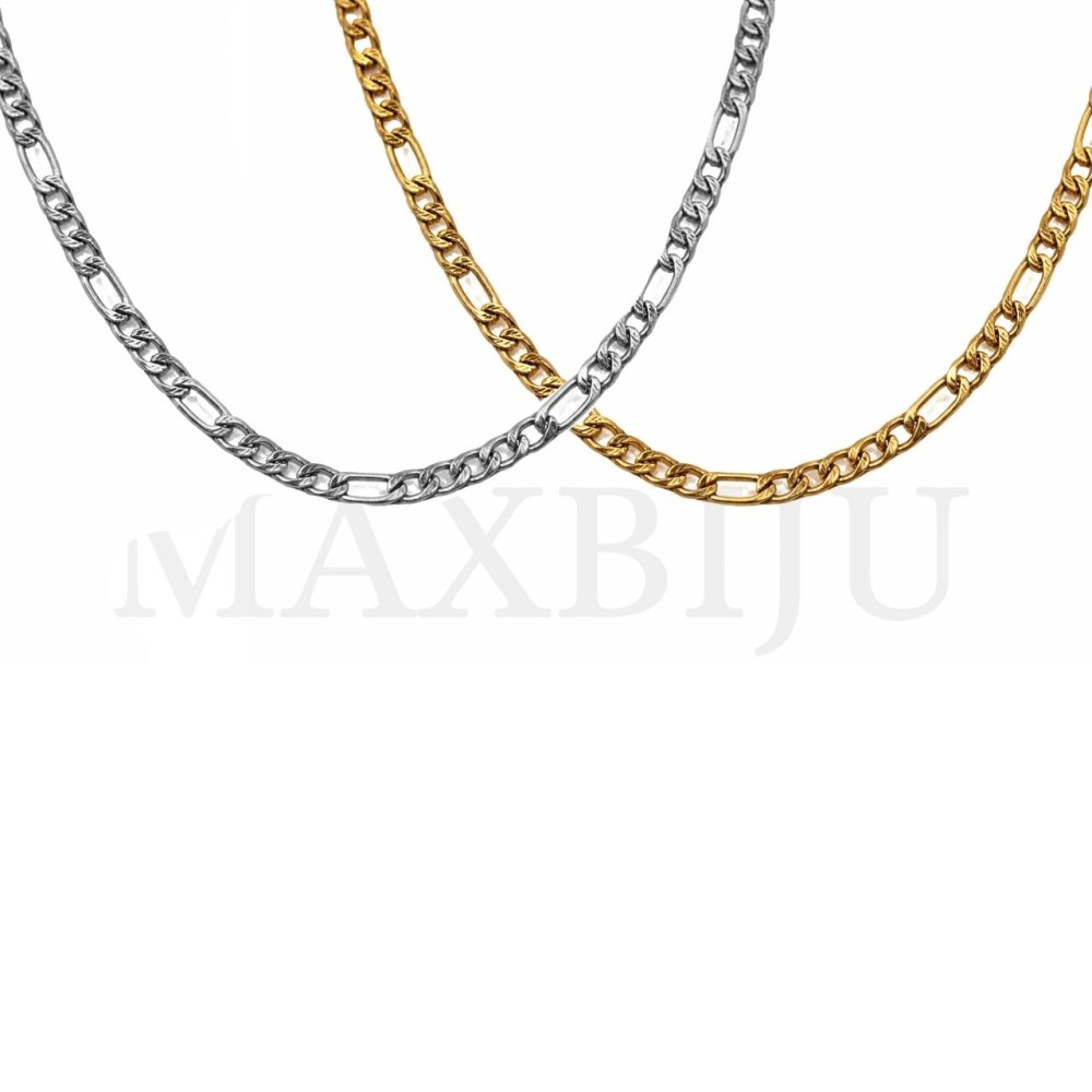 Steel Figaro Links Chain (60cm)