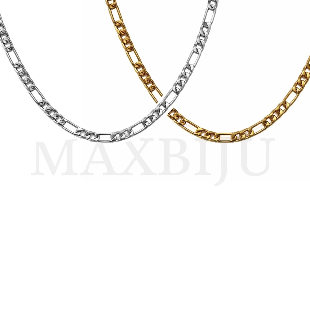 Steel Figaro Links Chain (60cm)