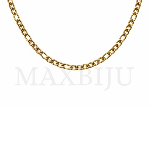 C2508KL: Figaro Twisted Oval Link Stainless Steel Chain - 60cm