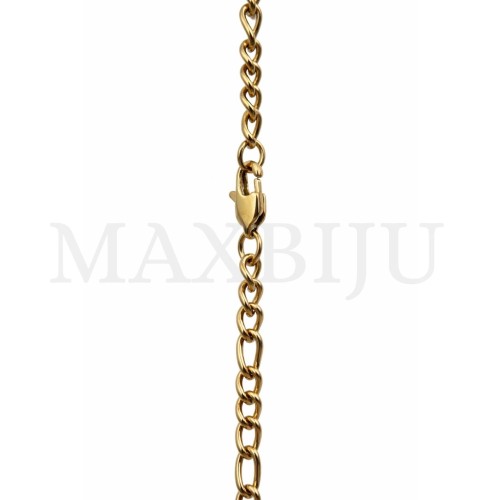 C2508KL: Figaro Twisted Oval Link Stainless Steel Chain - 60cm