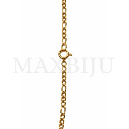 C2508KL: Figaro Twisted Oval Link Stainless Steel Chain - 50cm