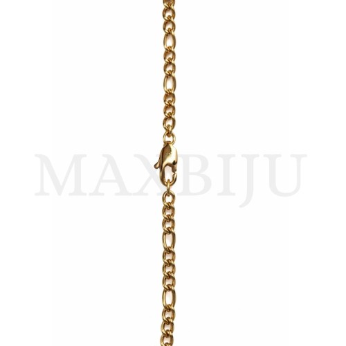 C2508KL: Figaro Twisted Oval Link Stainless Steel Chain - 60cm