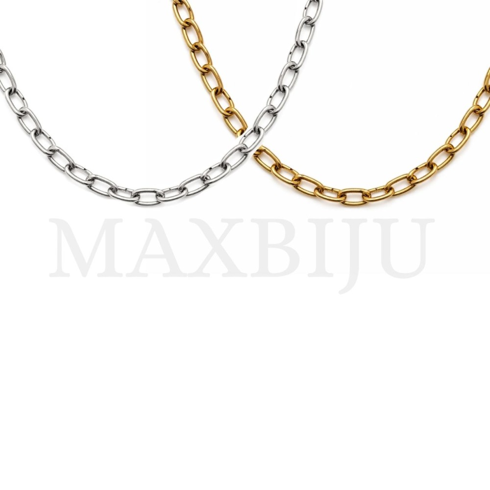 C2508KL: Twisted Oval Link Stainless Steel Chain -50cm
