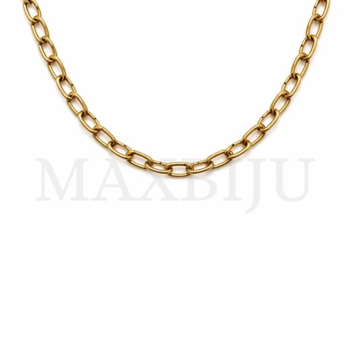 C2508KL: Twisted Oval Link Stainless Steel Chain -50cm