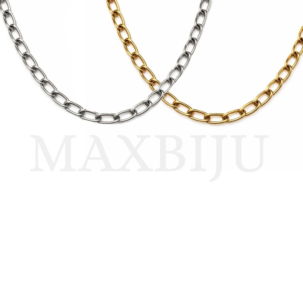 C2508KL: Twisted Oval Link Stainless Steel Chain -60cm