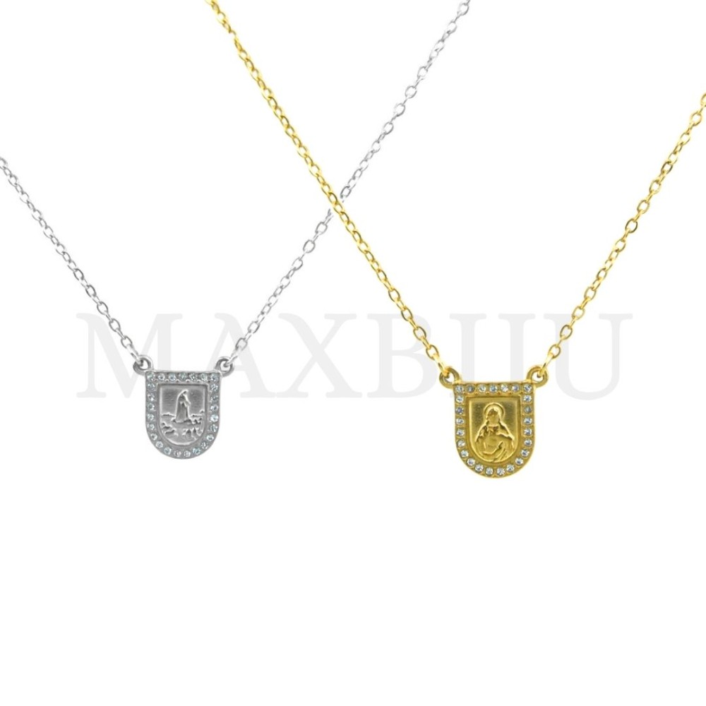 Stainless Steel Scapulars - 35cm