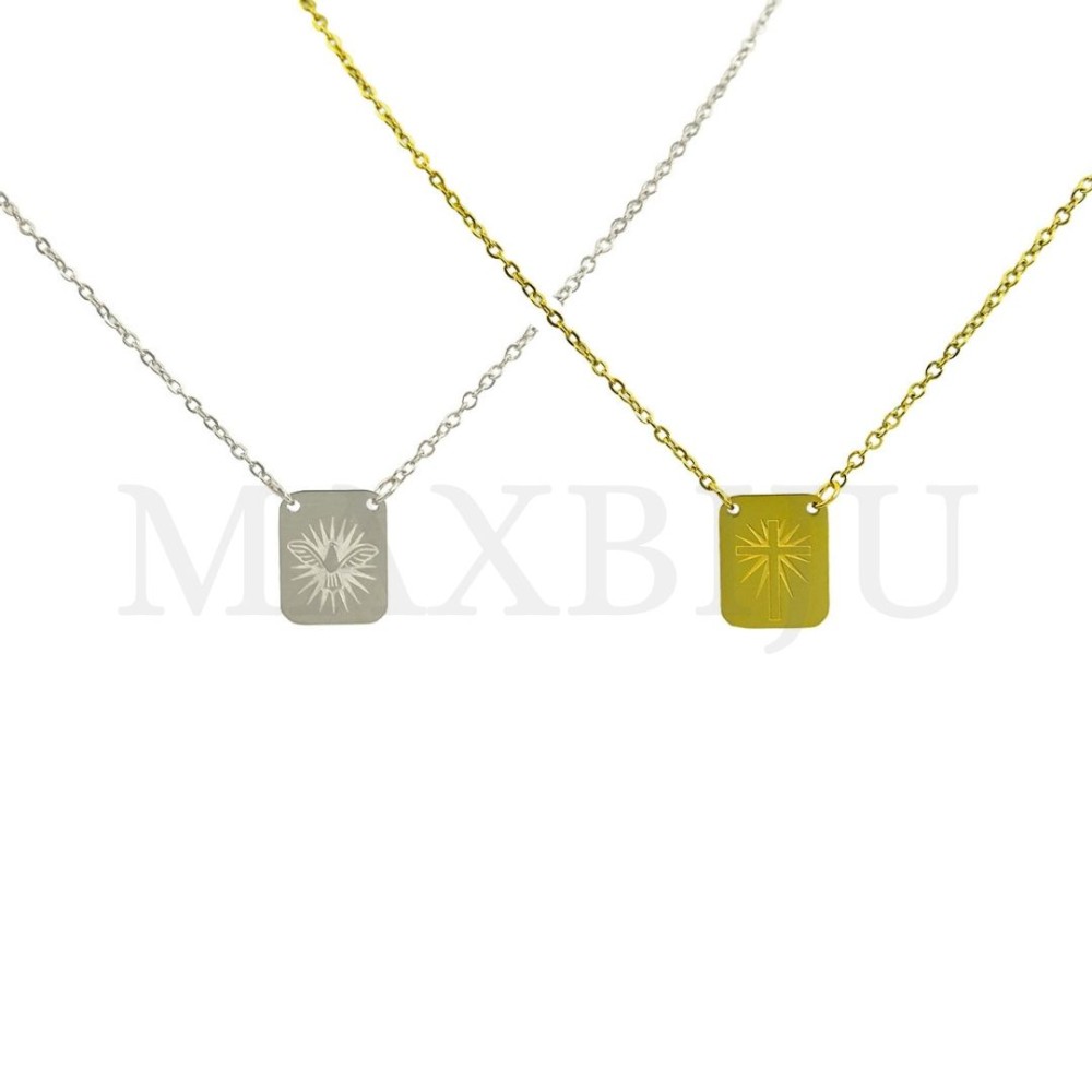 Stainless Steel Scapulars - 35cm