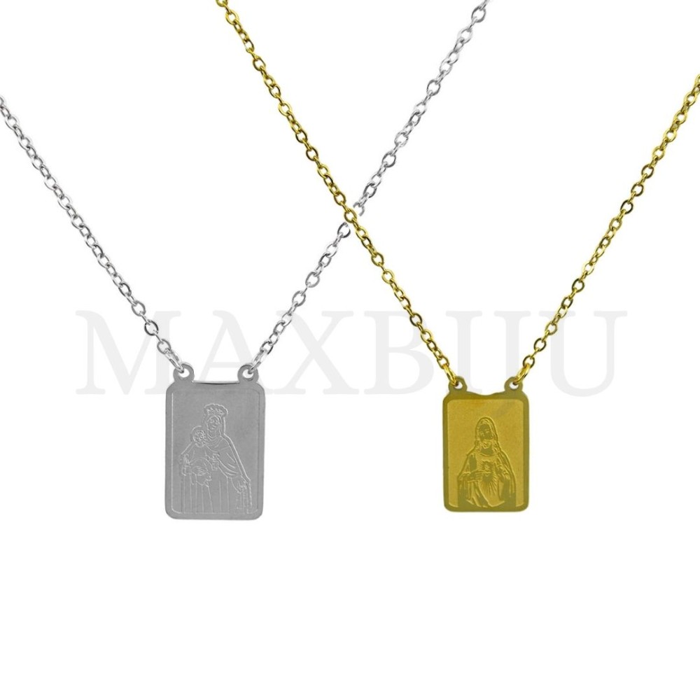 Stainless Steel Scapulars - 35cm