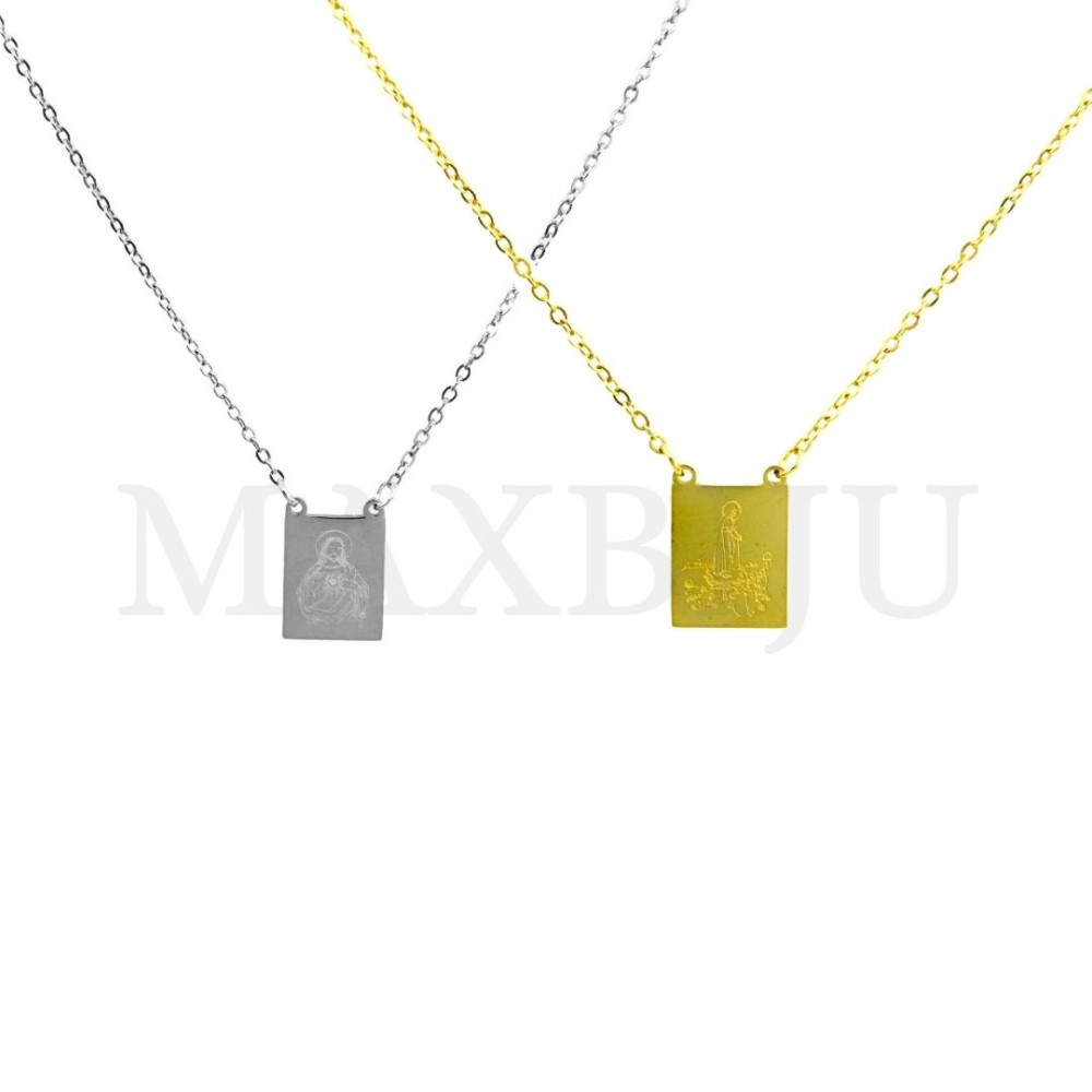 Stainless Steel Scapulars - 35cm