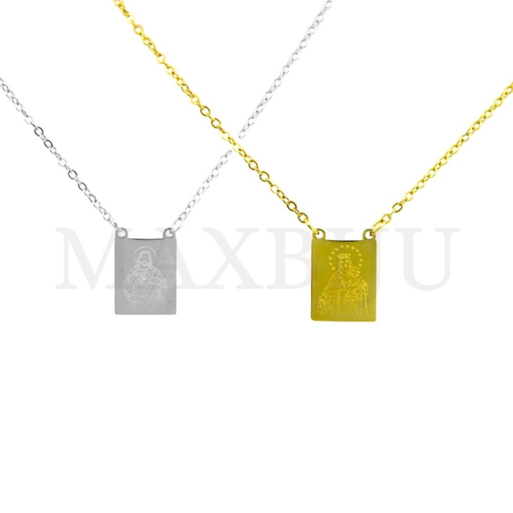 Stainless Steel Scapulars - 35cm