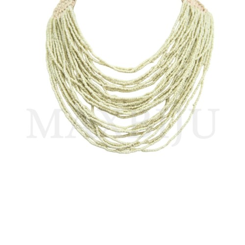 Multi-strand Necklace with Resin Beads - 40cm