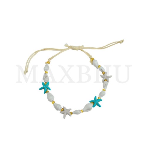 Adjustable Shell Necklace and Bracelet Set