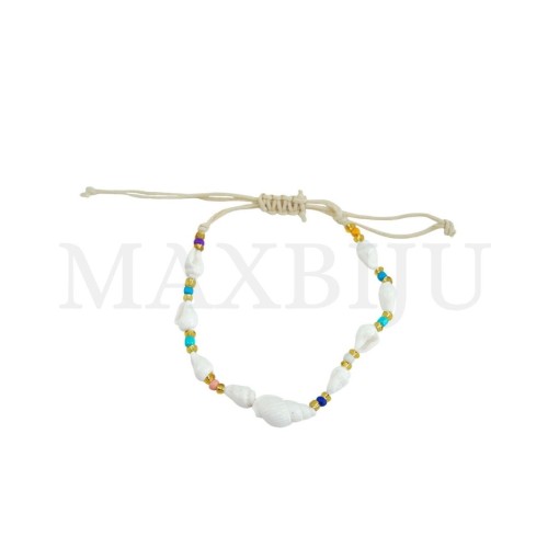 Adjustable Shell Necklace and Bracelet Set
