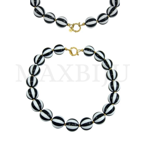 Resin Necklace With Steel Clasp - 40cm.