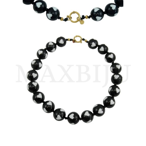 Resin Necklace With Steel Clasp - 40cm.