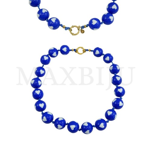 Resin Necklace With Steel Clasp - 40cm.