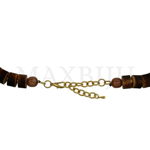 Resin and Wood Necklace - 50cm