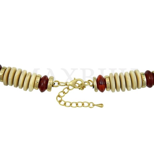 Resin and Wood Necklace - 50cm