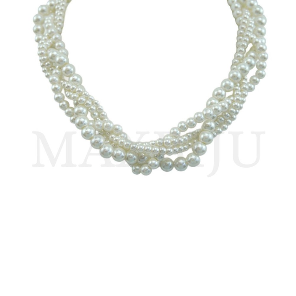 Twisted Pearl Necklace - 40cm