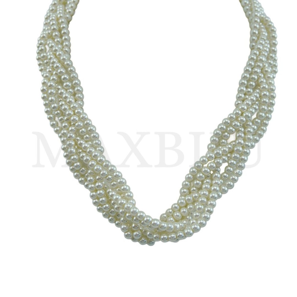 Twisted Pearl Necklace - 40cm