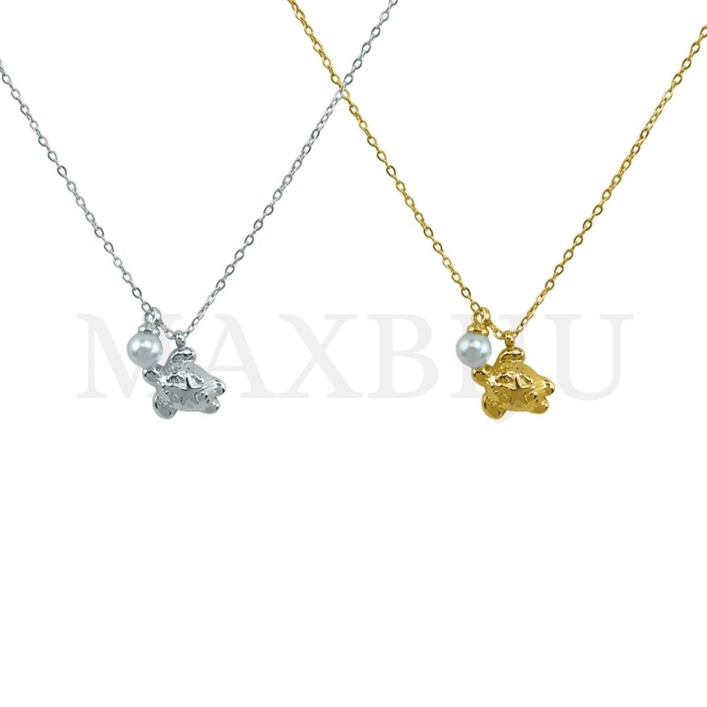Stainless Steel Necklace  45cm  - Turtle