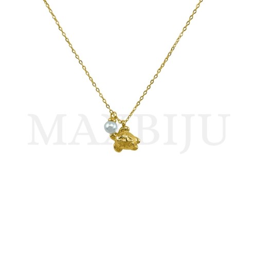 Stainless Steel Necklace  45cm  - Turtle