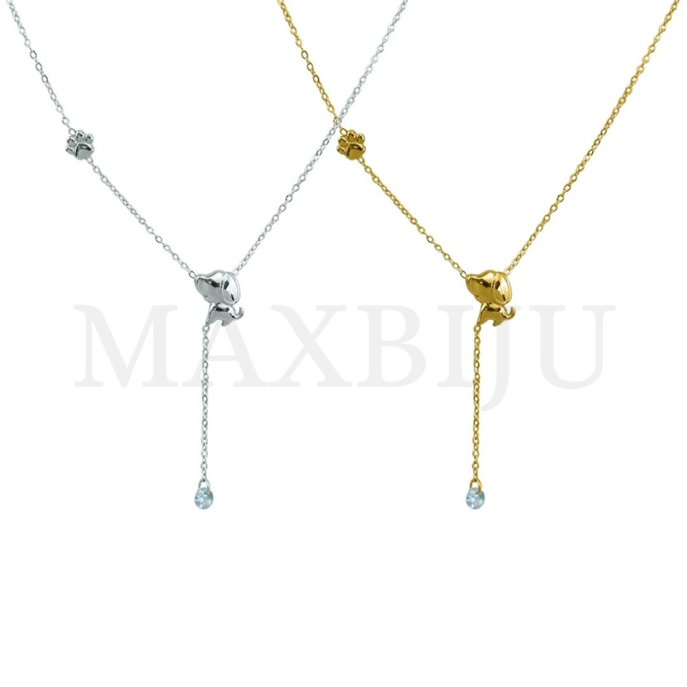 Stainless Steel Necklace  45cm  - Dog