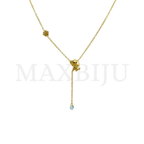 Stainless Steel Necklace  45cm  - Dog