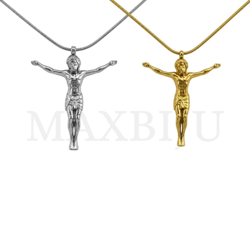 Stainless Steel Necklace – Jesus Christ, 45cm.