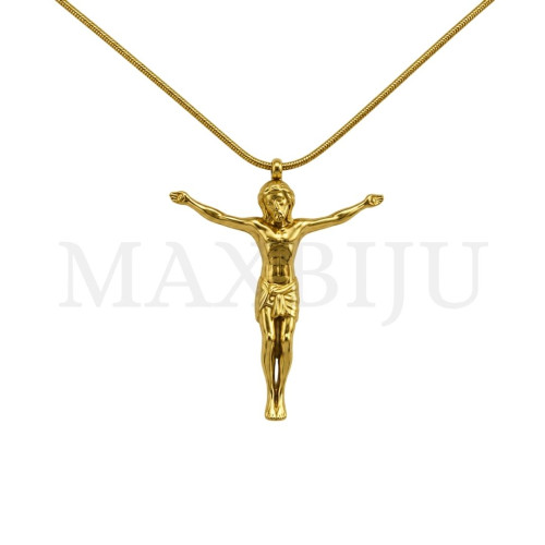 Stainless Steel Necklace – Jesus Christ, 45cm.