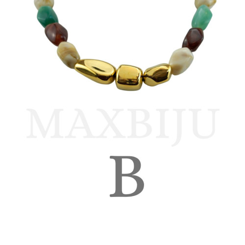 Stainless Steel and Resin Necklace – 45cm.