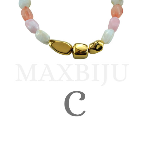 Stainless Steel and Resin Necklace – 45cm.